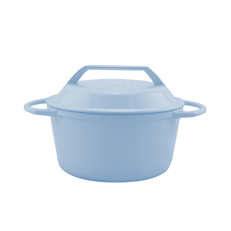 日本燕子鍋-不鏽鋼琺瑯鍋20公分(深型)-蘇打藍